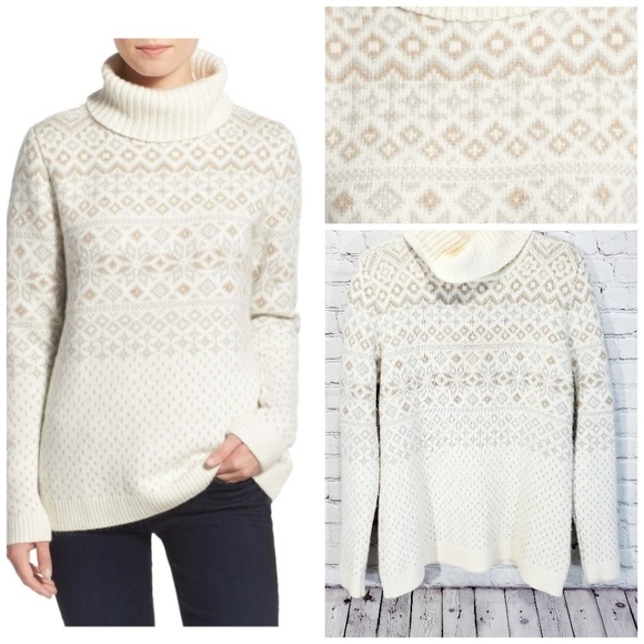 Vineyard Vines Sweaters - Vineyard vines cashmere beige turtleneck sweater